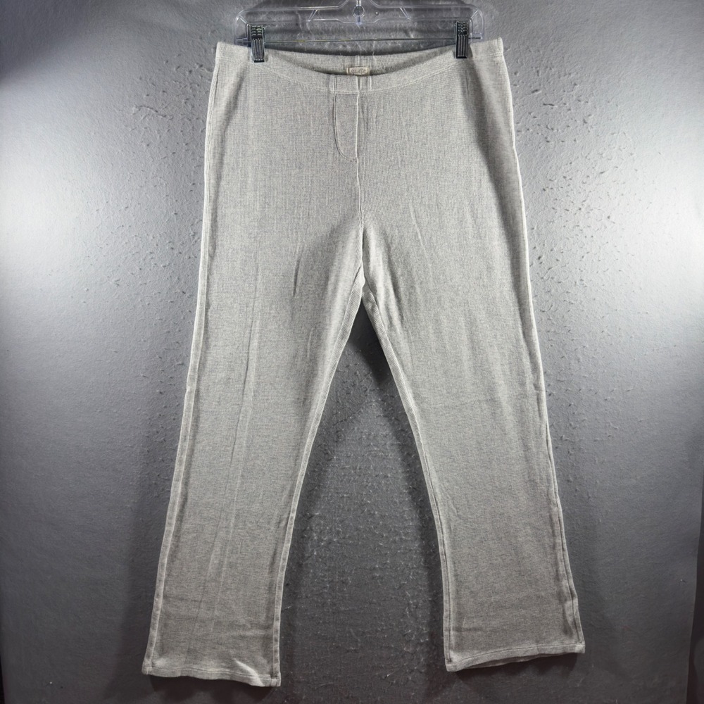 3099 | John Galt Waffle Knit Thermal Loungewear Pants Gray OS Minimalist Cozy